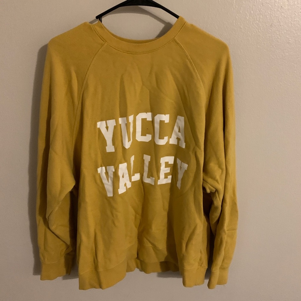 Yellow Uniqlo sweatshirt
